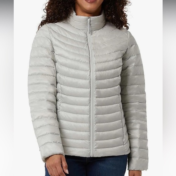 32 Degrees Women's Light Gray Mid Light Puffer Jacket Size M New With Tag - Picture 2 of 10